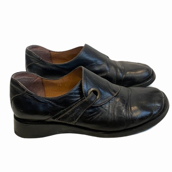 KARSTON Black Leather Loafer Slip On - Picture 4 of 8